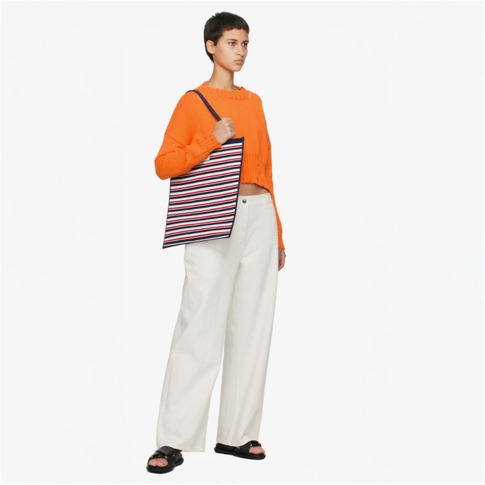 Marni Navy & Red Striped Tote Bag – Brand New with Tags + Dust Bag